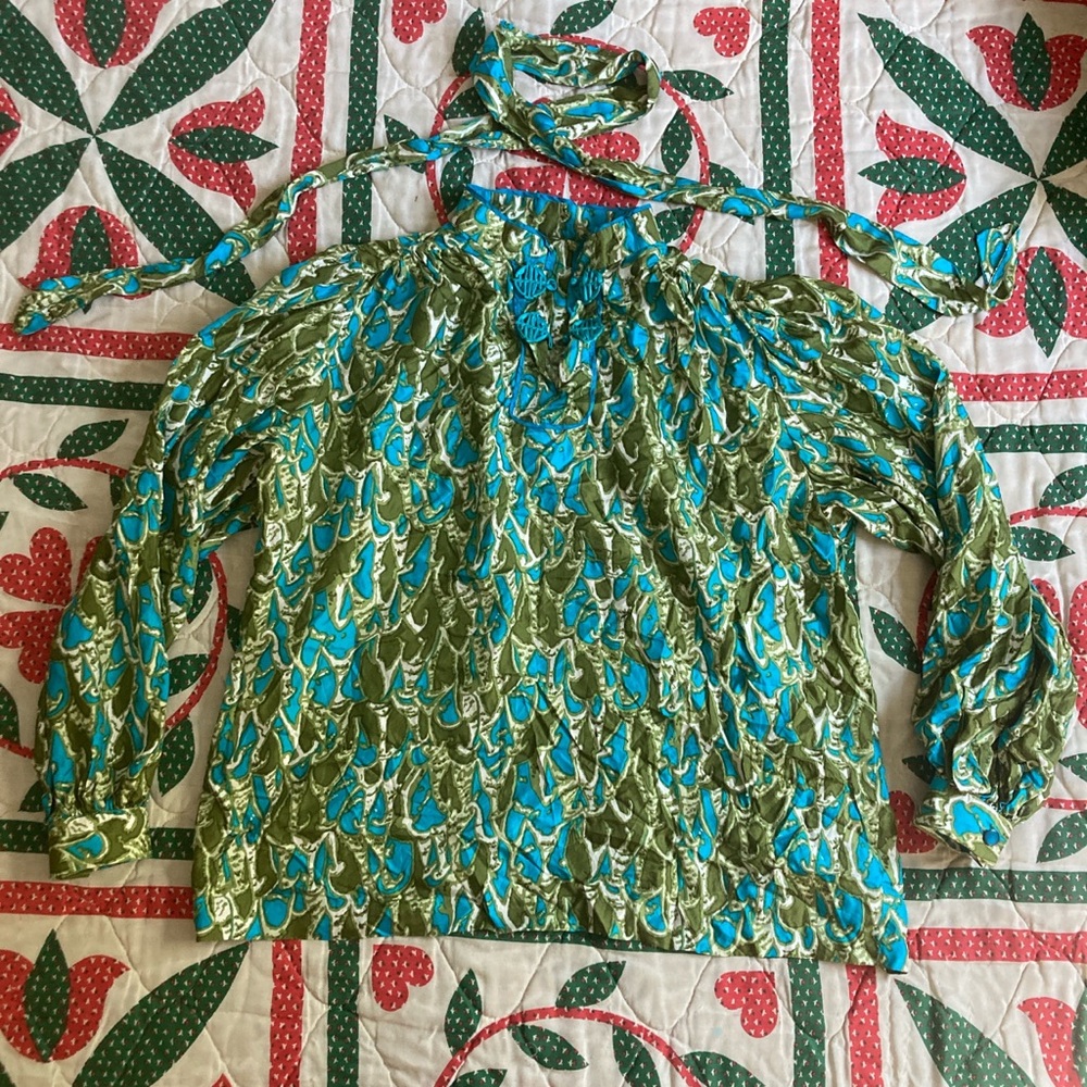 70’s blouse and matching sash